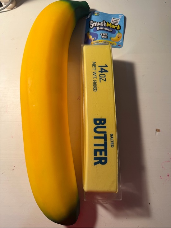 smushmart and needoh Other - Yellow Banana Squishy Toy by